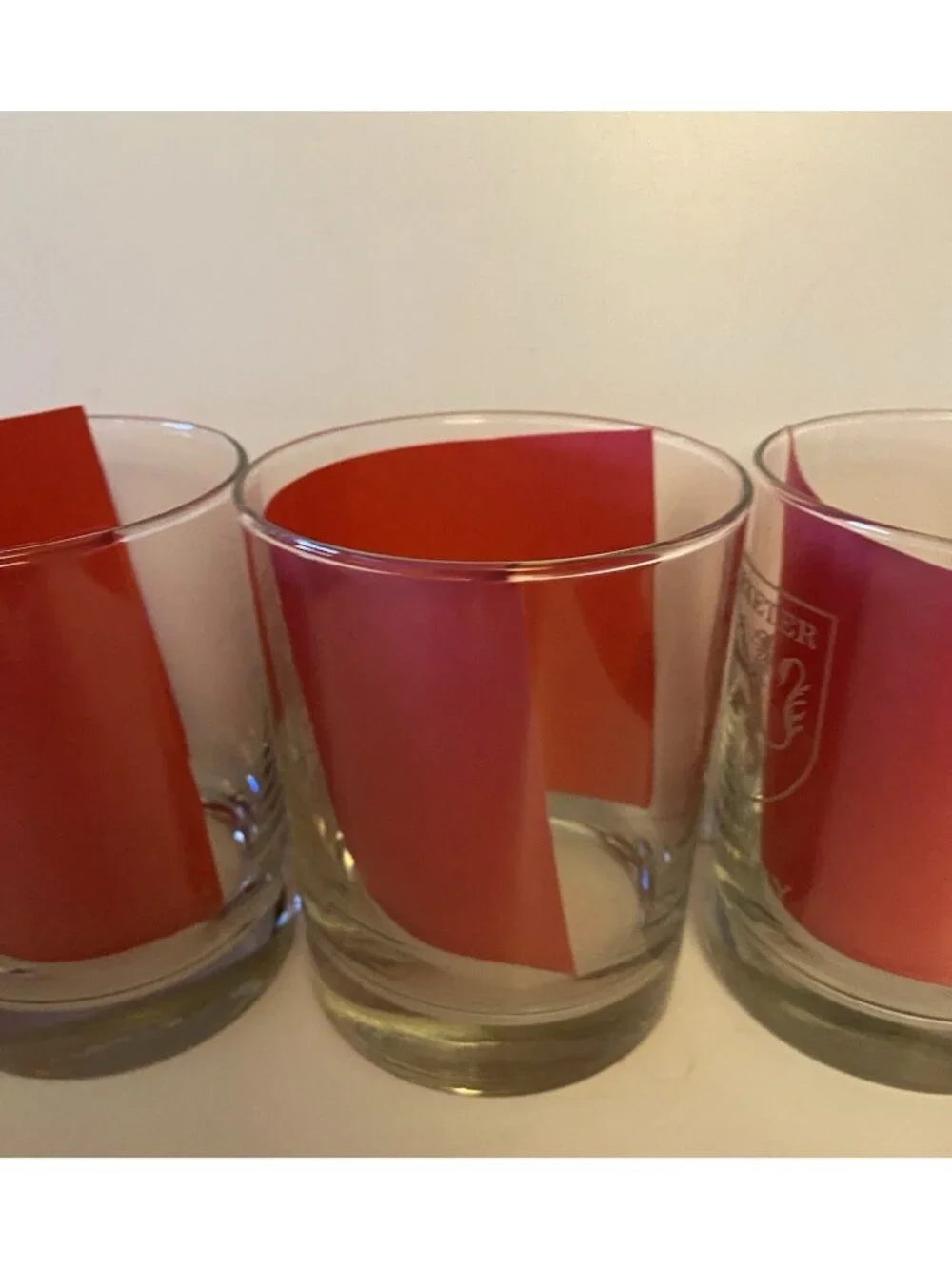 Set of 4 Phillips Exeter Academy 1781 Society Etched Rocks Glasses Low Ball Bar